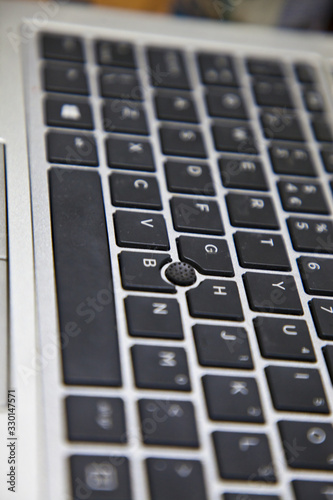 Laptop keyboard with space bar