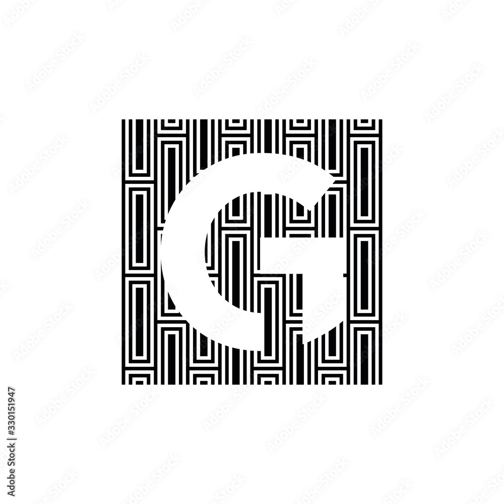 GG G logo design icone