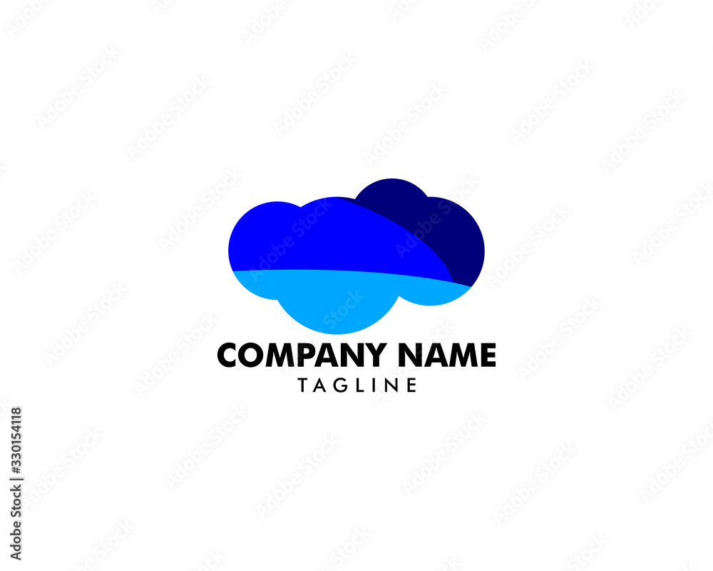 Cloud logo design template vector icon Cloud logo design template vector icon
