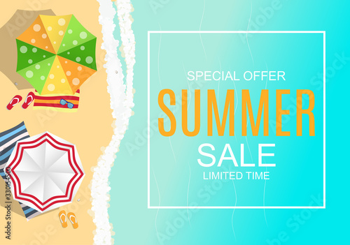 Summer Sale concept Background. Vector Illustration