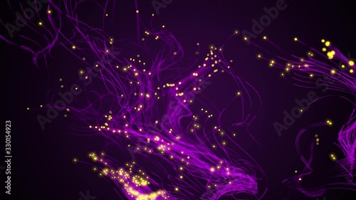 Conceptual futuristic look at information technology of internet of things IOT big data cloud computing using artificial intelligence AI - 3D rendering