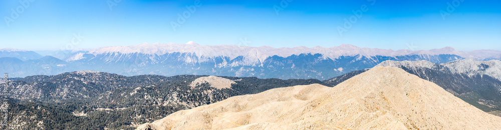 Panoramic view from the peak of Tahtali Panoramic view from the peak of Tahtali
