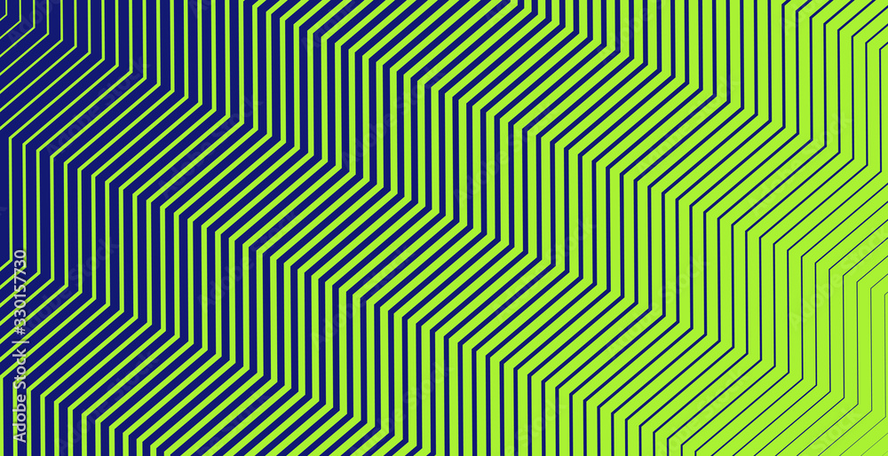 abstract green stripes background with line art style abstract green stripes background with line art style
