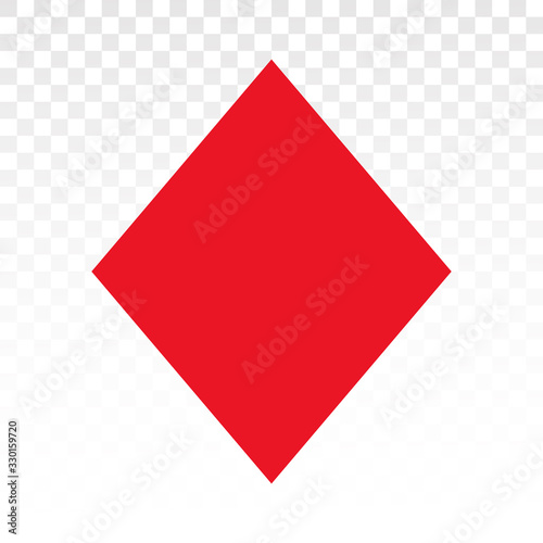 Playing poker a flat diamond card icon for applications and websites