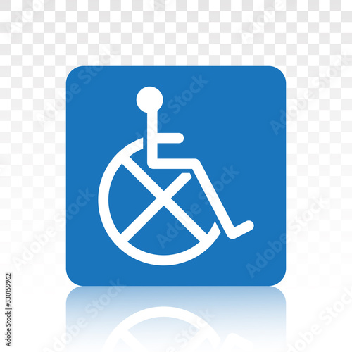 Wheelchairs, handicapped access signs or flat symbol icons for websites and print