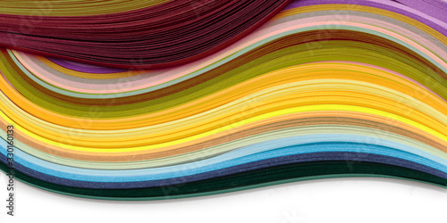 Abstract color rainbow strip paper background.