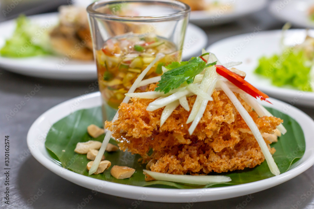 A spicy Thai food salad 