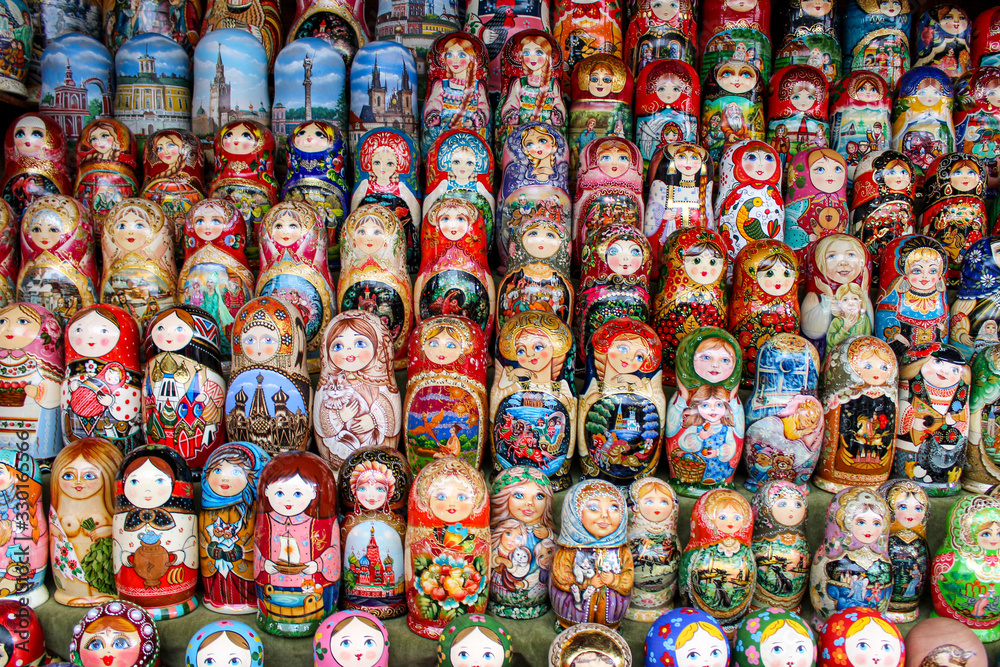 Exhibition - Russian nesting dolls.