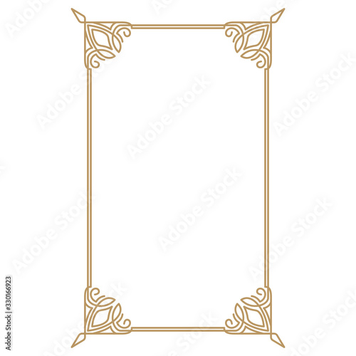 Vintage frame border. Decorative frames. Border for greeting card or other design. Vector.