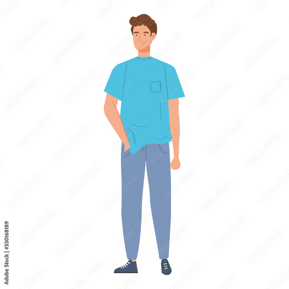 young man avatar character icon vector illustration design young man avatar character icon vector illustration design