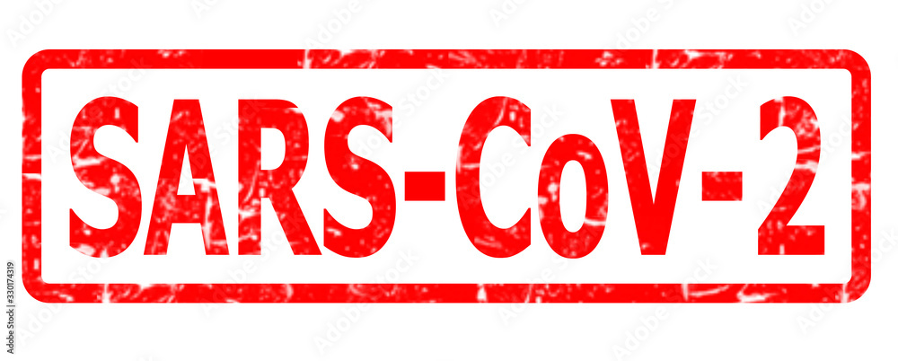 SARS-CoV-2 stamp, banner Corona Virus disease 2019 SARS-CoV-2 stamp, banner Corona Virus disease 2019