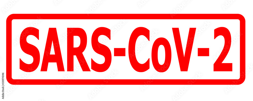 SARS-CoV-2 stamp, banner Corona Virus disease 2019 SARS-CoV-2 stamp, banner Corona Virus disease 2019