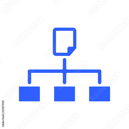 Hierarchy, sitemap icon
