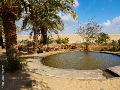 sand dunes in the desert in siwa photo