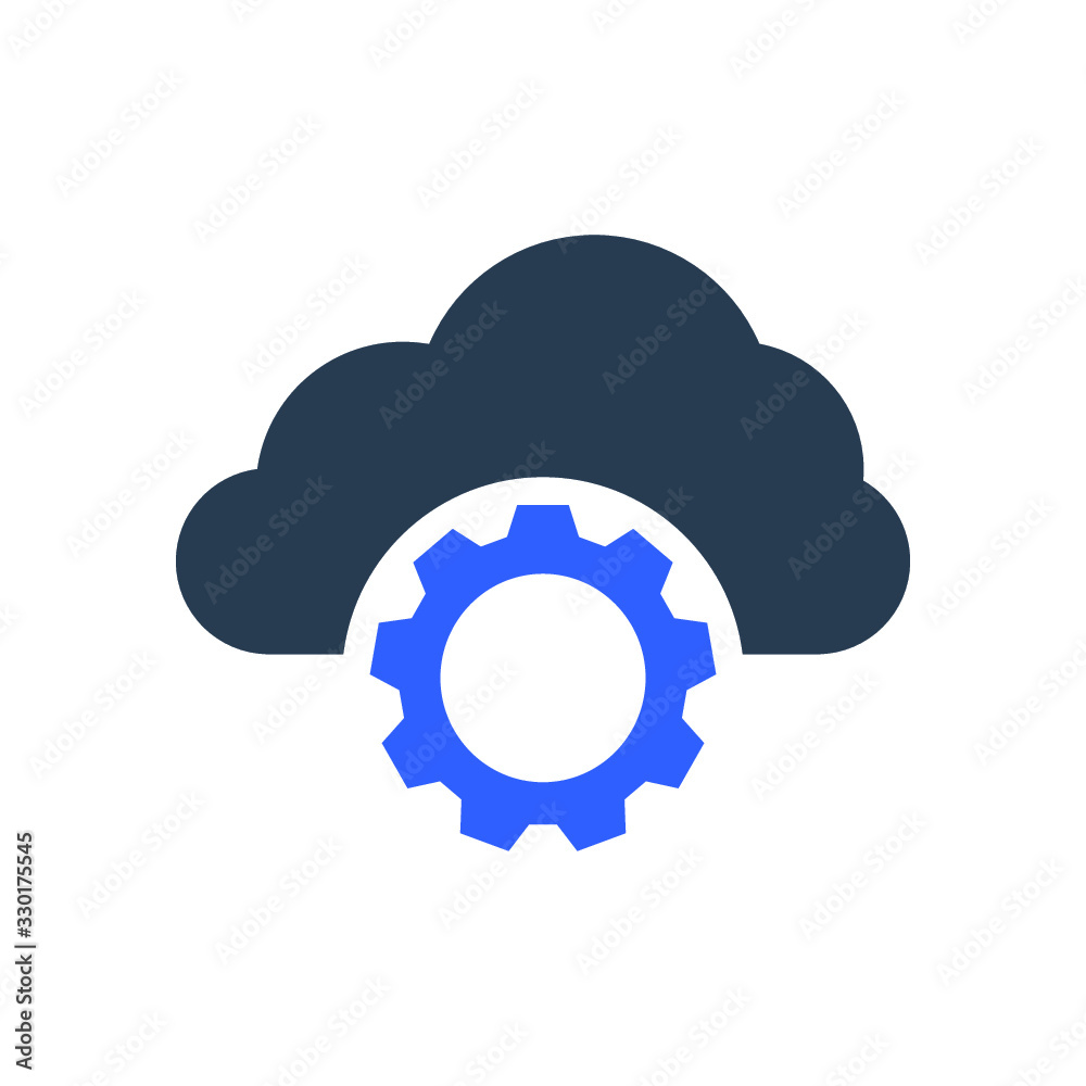 Cloud Setting Icon Cloud Setting Icon