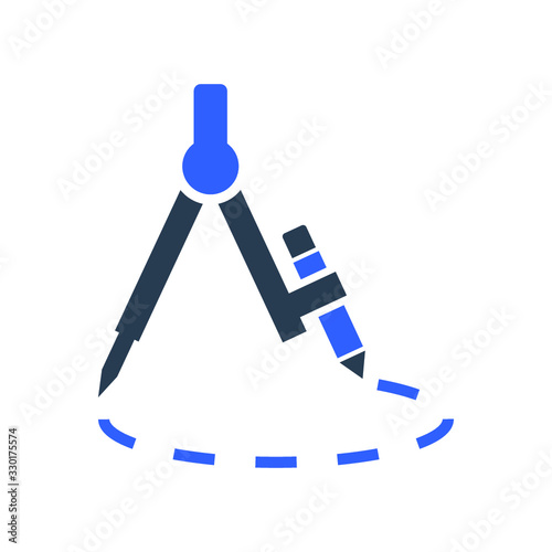 Compass, direction icon