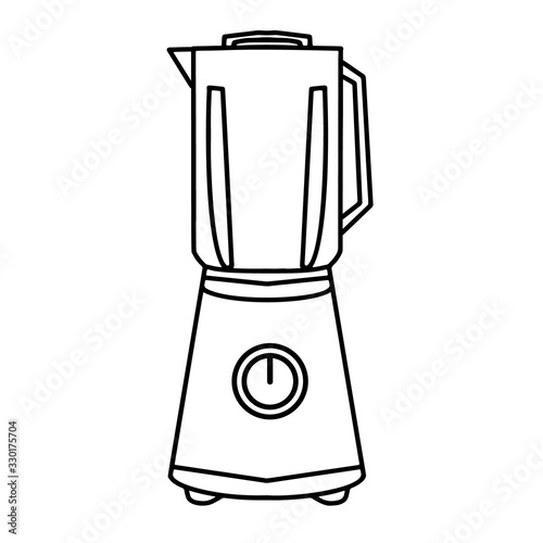 Blender vector illustration. Flat vector illustration kitchen appliances for graphics and web design on a white background.