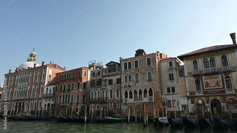 March 2020, Venice-Italy, Walking through the monuments of the ancient city of Venice at the time of the coronavirus, between closed shops and the absence of tourists March 2020, Venice-Italy, Walking through the monuments of the ancient city of Venice at the time of the coronavirus, between closed shops and the absence of tourists