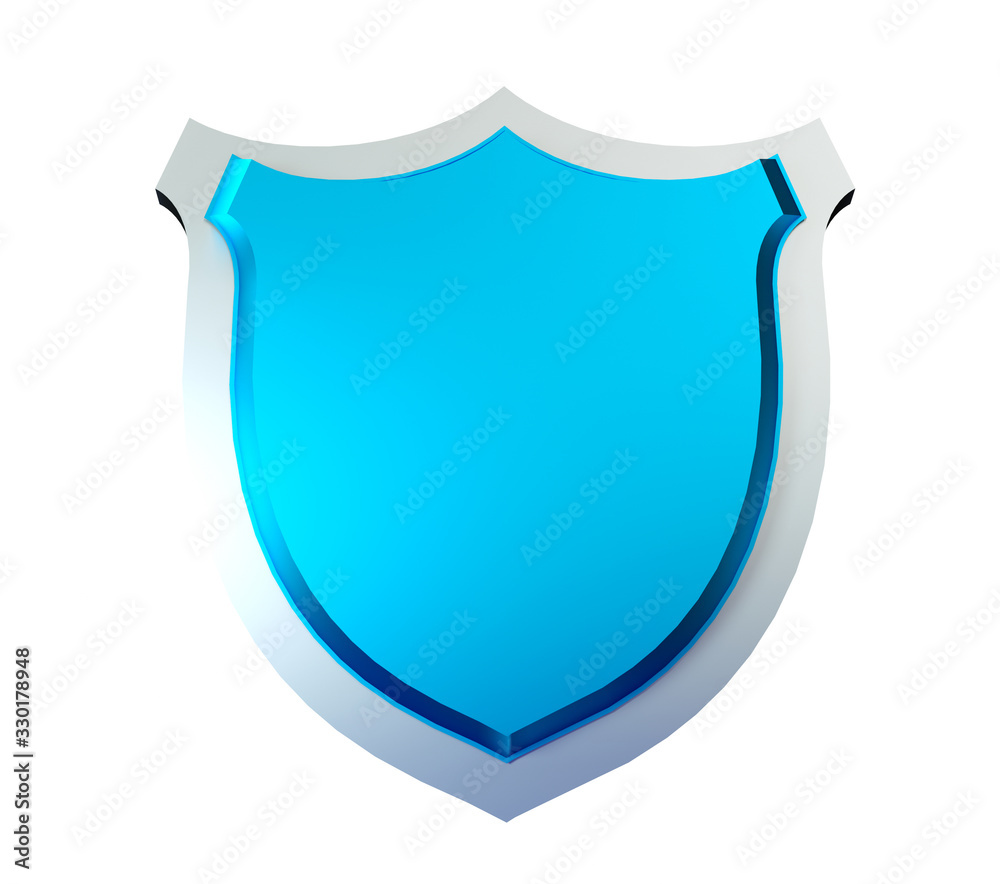 Antibacterial or anti virus shield, health protect concept. 3D rendering