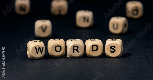Wooden blocks with the word 