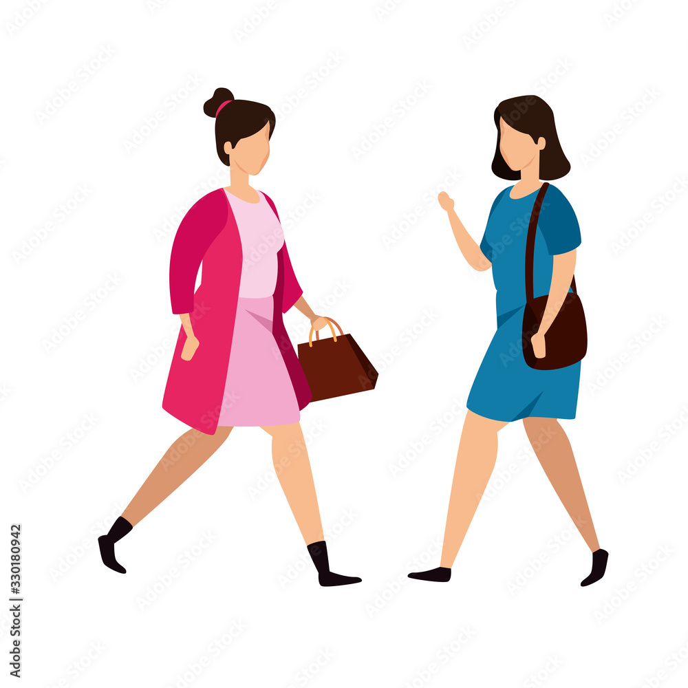 group of women avatar character vector illustration design group of women avatar character vector illustration design