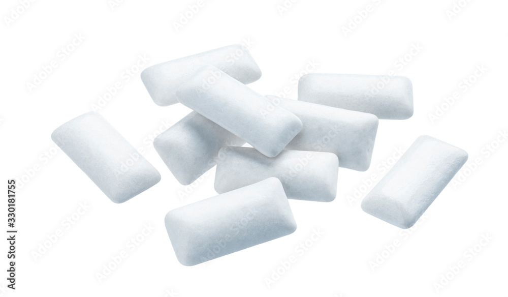 Chewing gums isolated on white background Chewing gums isolated on white background