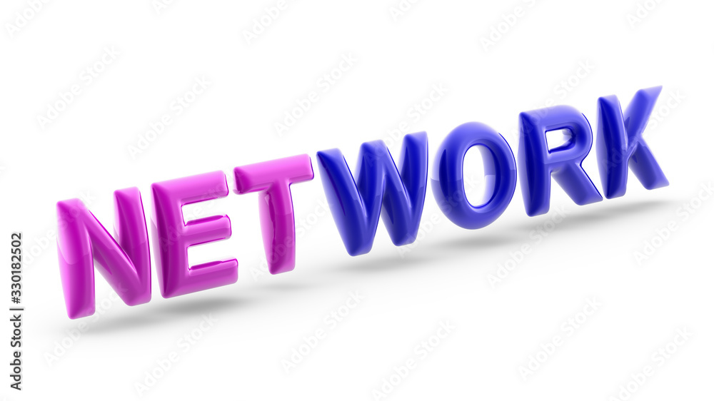 Network in white background. 3D Illustration. Network in white background. 3D Illustration.