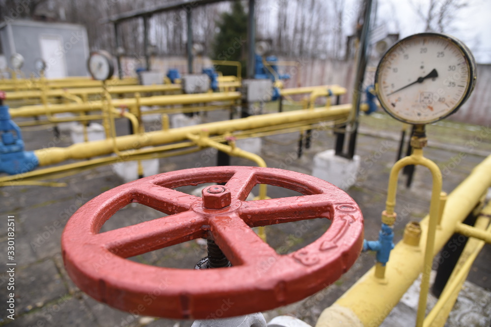 Derzhiv natural gas pump station, Lviv region, Ukraine. Derzhiv natural gas pump station, Lviv region, Ukraine.