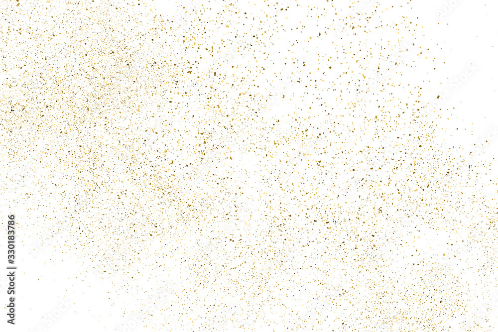 Gold Glitter Texture Isolated on White. Amber Particles Color. Celebratory Background. Golden Explosion of Confetti. Design Element. Digitally Generated Image. Vector Illustration, EPS 10. Gold Glitter Texture Isolated on White. Amber Particles Color. Celebratory Background. Golden Explosion of Confetti. Design Element. Digitally Generated Image. Vector Illustration, EPS 10.