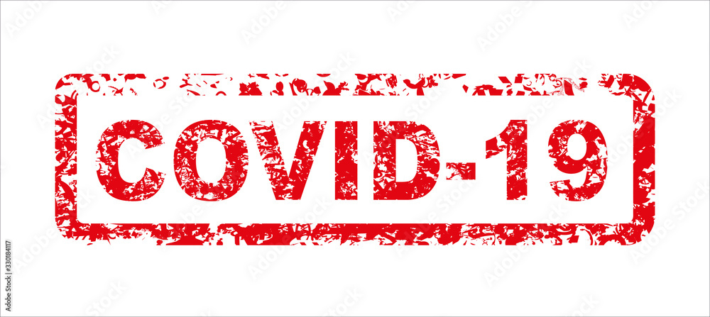 COVID-19 (2019-nCoV) Novel coronavirus vector stamp. COVID-19 (2019-nCoV) Novel coronavirus vector stamp.