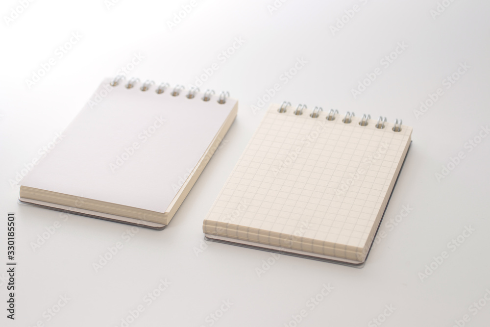 Top view collection of notebook front Top view collection of notebook front