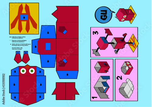 Owl -  Papertoy - Taglia e incolla