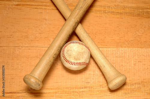 Baseball & 2 Bats