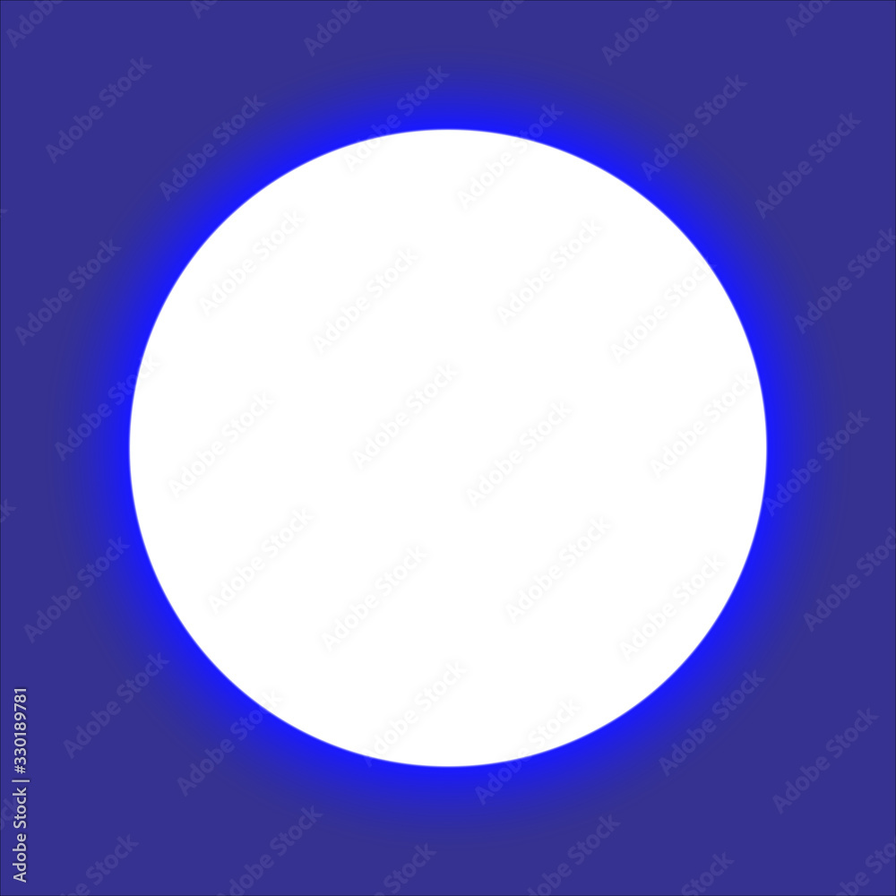 Bright blue colored illustration background with a radial gradient of white for various concepts and themes.	