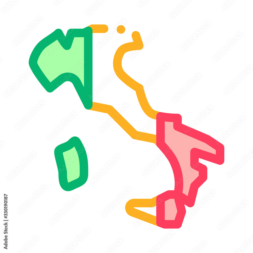 Italy Country Map Icon Vector. Outline Italy Country Map Sign. Isolated Contour Symbol Illustration Italy Country Map Icon Vector. Outline Italy Country Map Sign. Isolated Contour Symbol Illustration