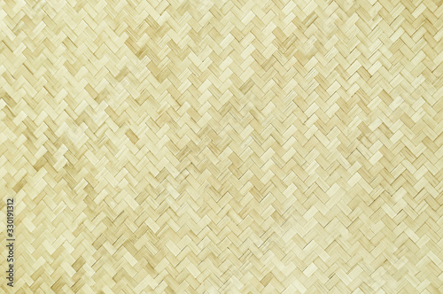Bamboo weave pattern. Close up traditional handcraft woven bamboo for background.