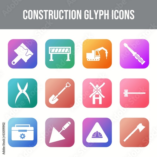 Beautiful Construction vector icon set