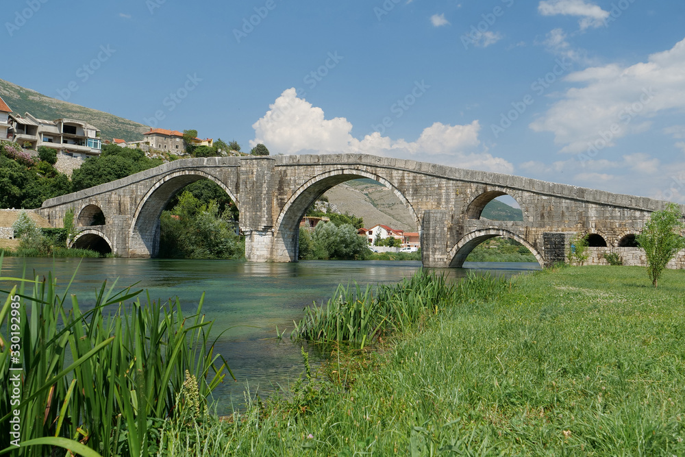Perovic or Arslanagic bridge over Trebisnjica river, Bosnia and Herzegovina