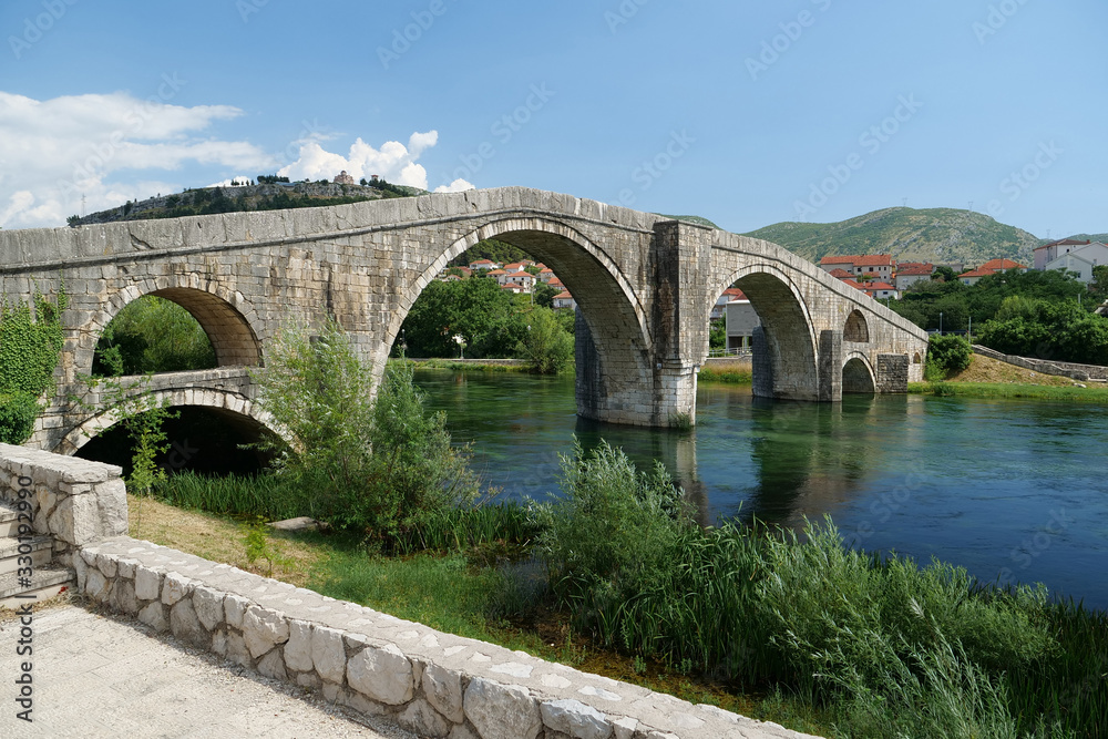 Perovic or Arslanagic bridge over Trebisnjica river, Bosnia and Herzegovina