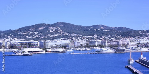Marina Ibiza, panoramic view. 