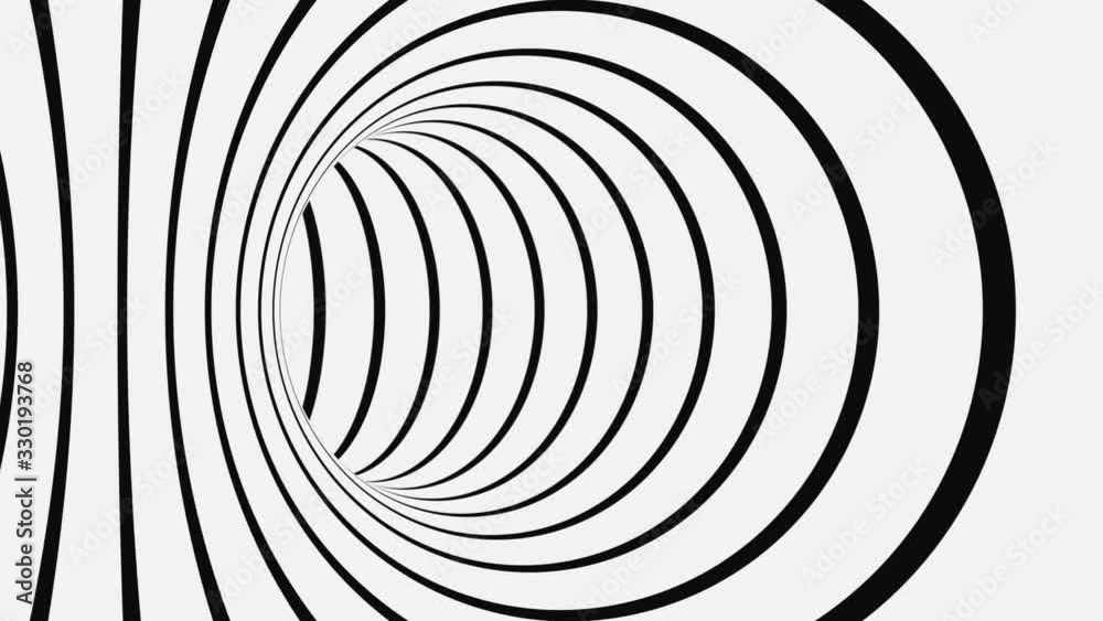 Black and white psychedelic optical illusion. Abstract hypnotic animated background. Spiral geometric looping monochrome wallpaper Black and white psychedelic optical illusion. Abstract hypnotic animated background. Spiral geometric looping monochrome wallpaper