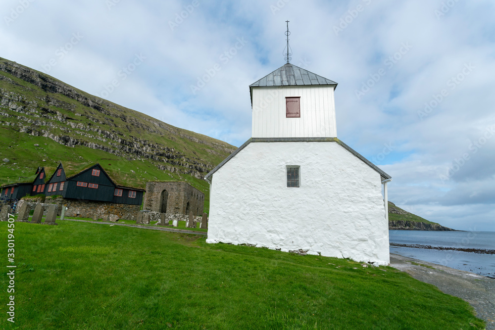 Kirkjubøur (Danish: Kirkebø) is the southernmost village on Streymoy, Faroe Islands. The village is located on the south-west coast of Streymoy: Saint Olav's Church