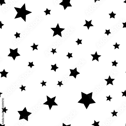 Stars seamless pattern. Star texture background.