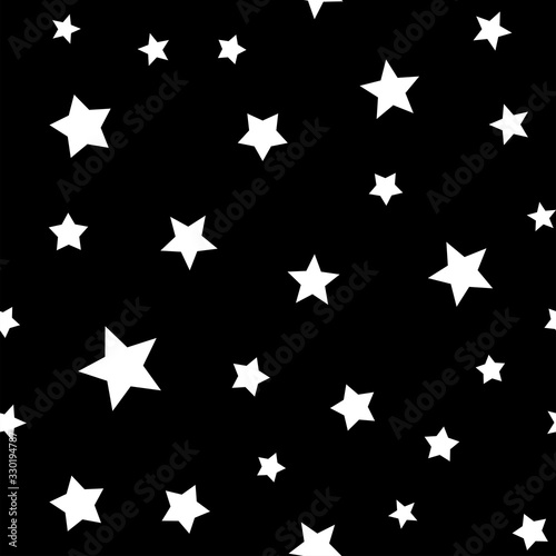 Stars seamless pattern. Star texture background.