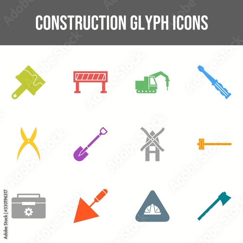 Beautiful Construction vector icon set