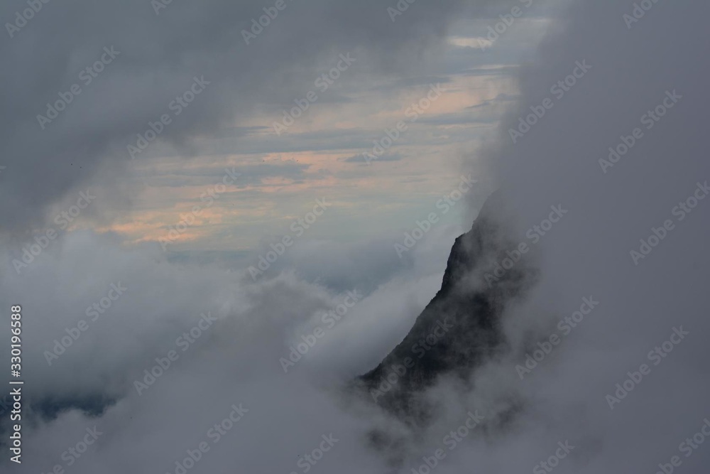 thick fog in the mountains of Brazil