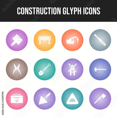 Beautiful Construction vector icon set