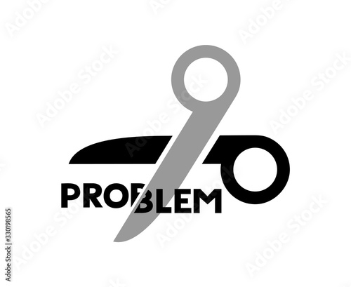 Design of scissors cutting problem message