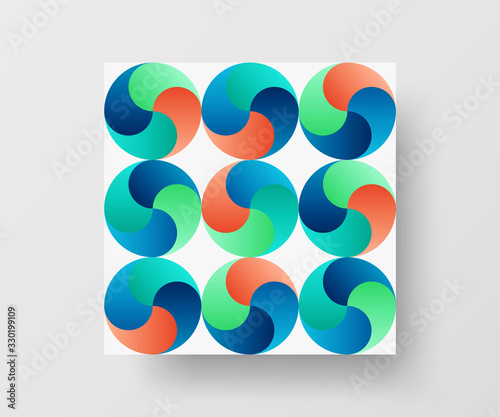 Amazing business advertisement vector mural art square banner mock up. Modern corporate abstract geometric illustration design layout background. Company identity quadrangle texture brochure template.