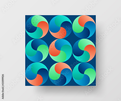 Amazing business advertisement vector mural art square banner mock up. Modern corporate abstract geometric illustration design layout background. Company identity quadrangle texture brochure template.